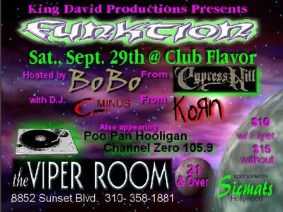 Viper Room Hollywood Ca Flyer